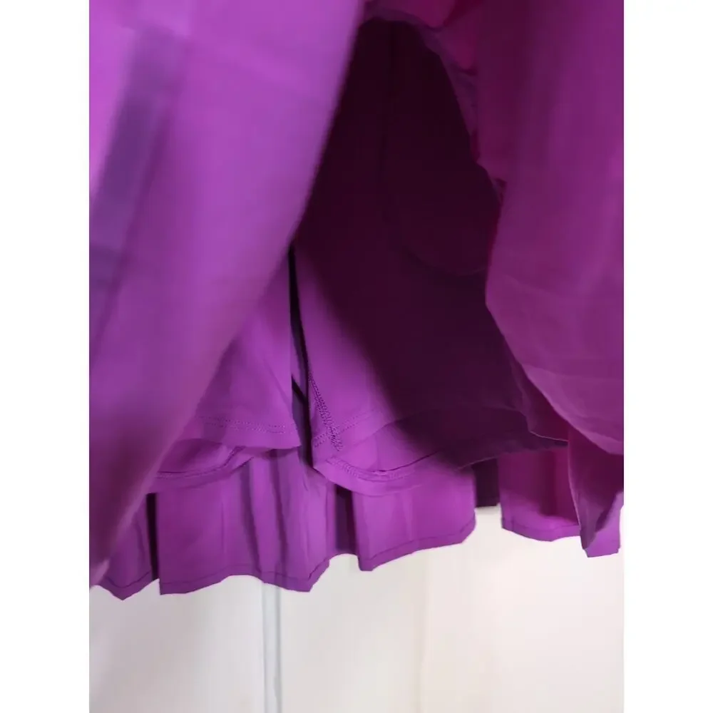 Under Armour Golf Skort Pleated Purple Pockets Outdoor Sports Women's XS(1174)